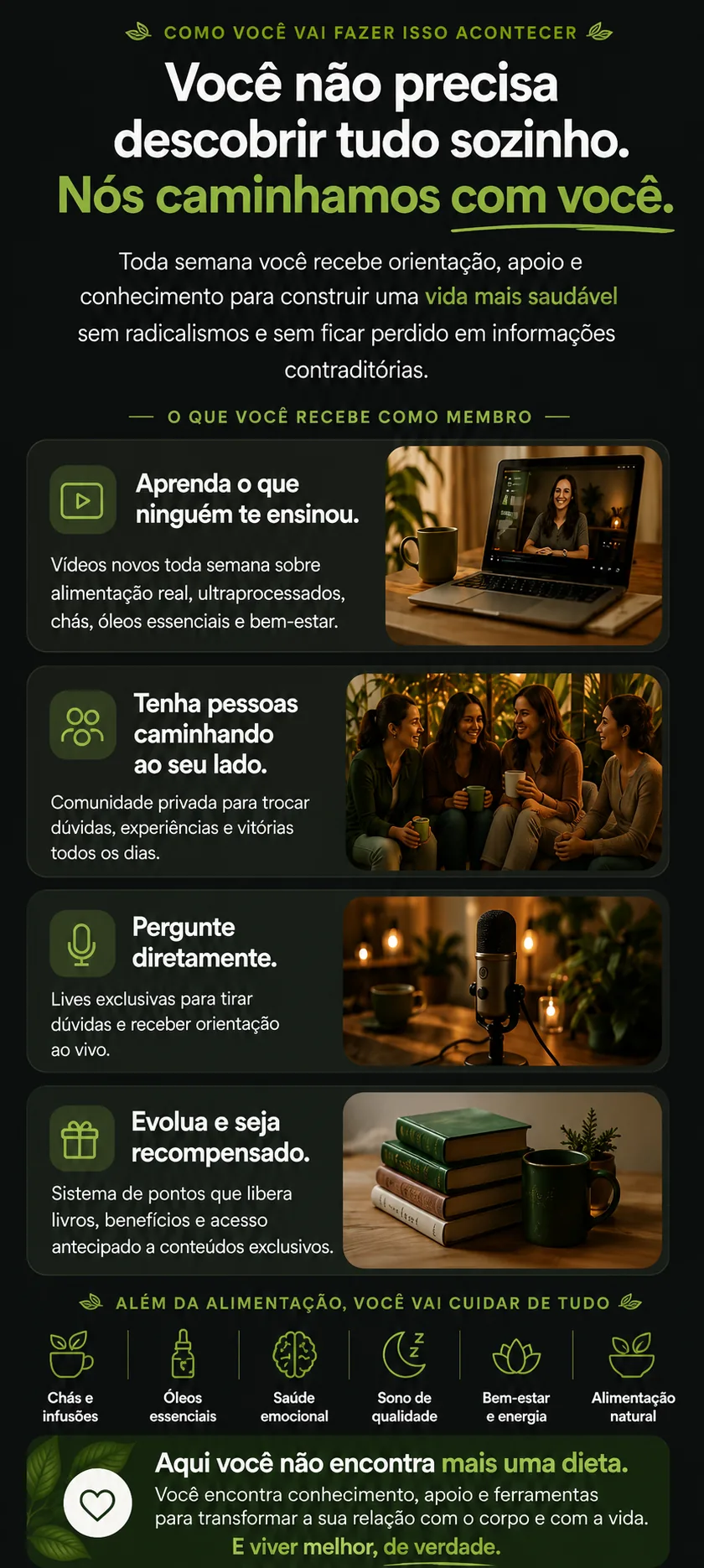 O que você encontra aqui dentro