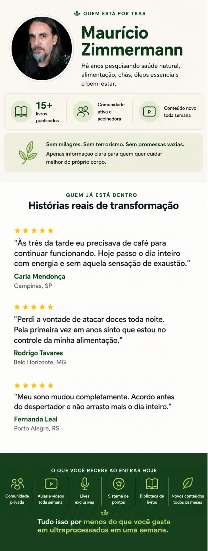 Maurício Zimmermann e depoimentos